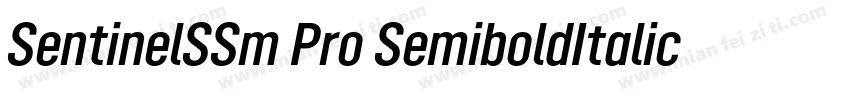 SentinelSSm Pro SemiboldItalic字体转换
